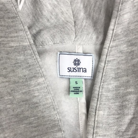 Susina Women's Open Front Long Sleeve Pocket Cardigan - Picture 5 of 6